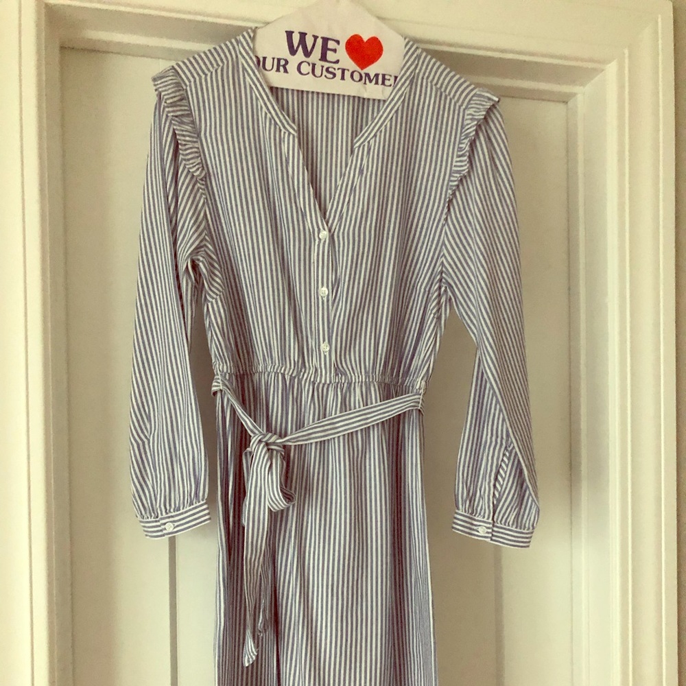 Old Navy Maternity Blue and White Dress